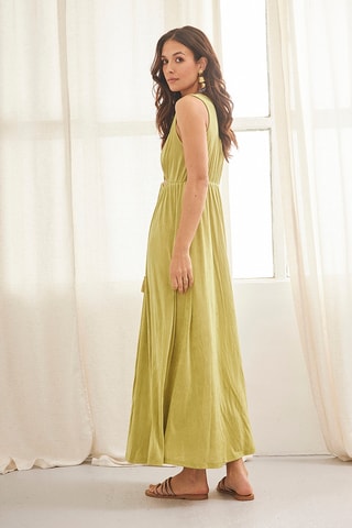 Robe longue Zuri - Vert clair
