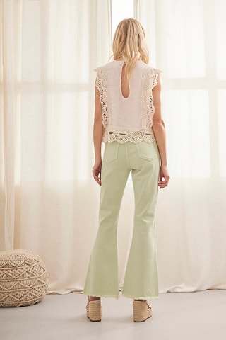 Jeans flare Airi2 - Verde