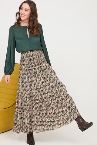 Jupe midi Camelia - Vert