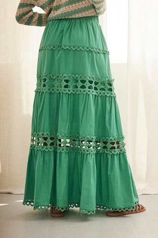 Jupe longue Sibila - Vert