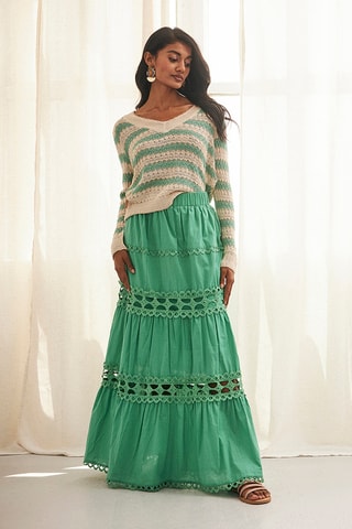 Jupe longue Sibila - Vert