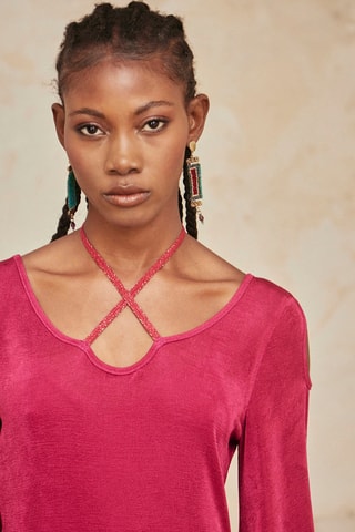 Robe longue Eris - Fuchsia