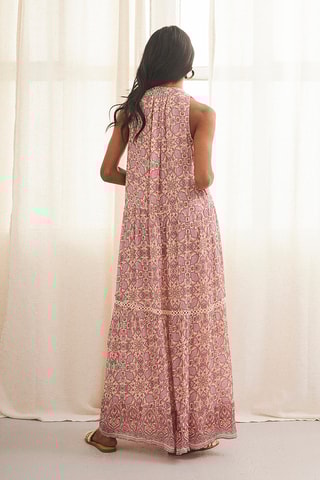 Robe longue Sakura - Rose