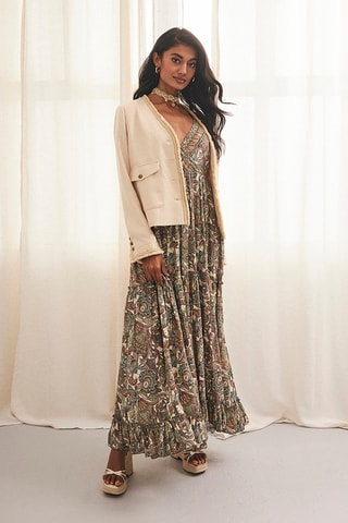 Robe longue Miyabi - Vert