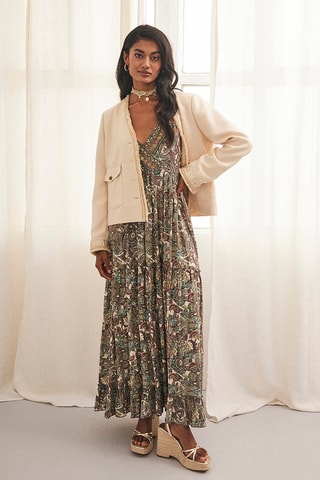 Robe longue Miyabi - Vert