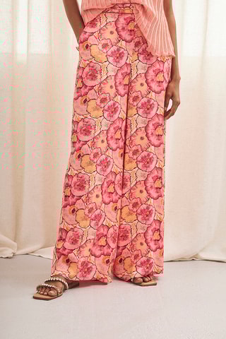 Pantalon palazzo Yanra - Rose