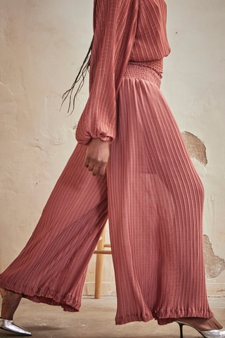 Pantaloni palazzo Behati - Rosa