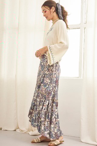 Jupe portefeuille Onuris - Bleu