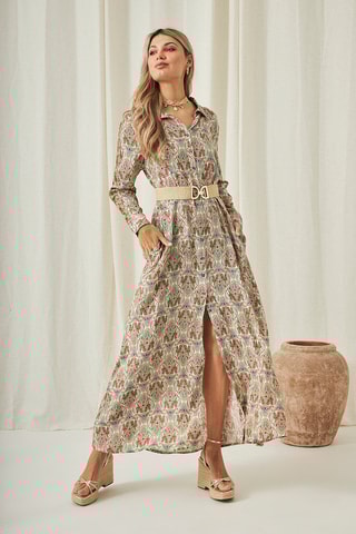 Robe chemise Nelu - Bleu