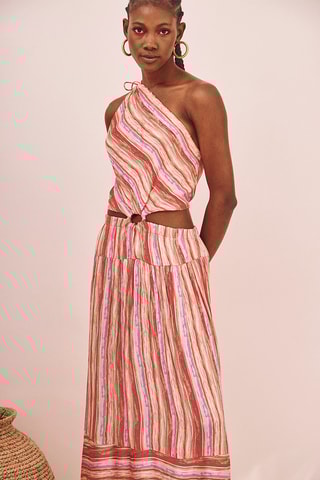 Robe asymétrique Arhit - Rose