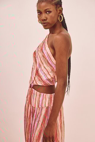 Robe asymétrique Arhit - Rose