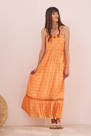 Robe longue Gala - Orange