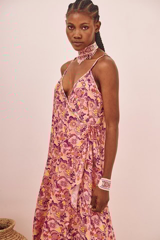 Robe portefeuille Roten - Rose