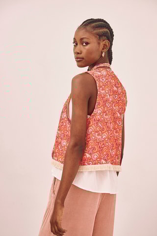Gilet sans manches Ariela - Orange