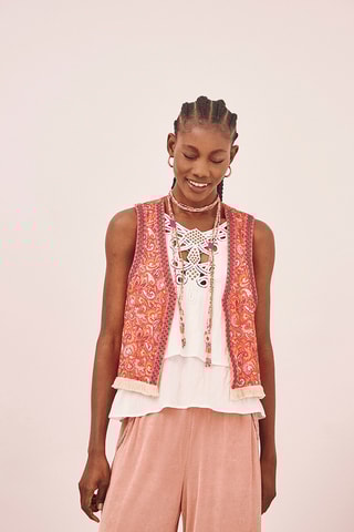 Gilet sans manches Ariela - Orange