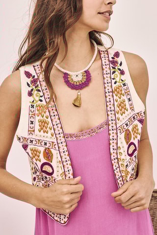 Gilet sans manches Leda - Écru