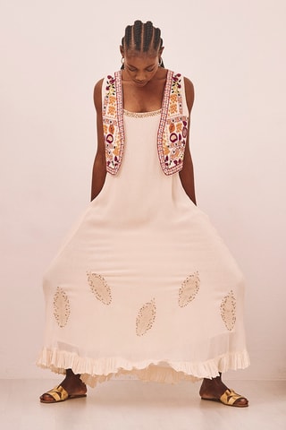 Gilet sans manches Leda - Écru