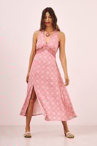 Robe longue Aron - Rose
