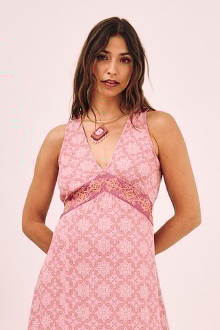 Robe longue Aron - Rose