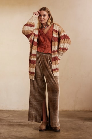 Lang Vest Kande - Beige