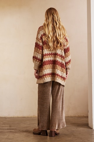 Lang Vest Kande - Beige