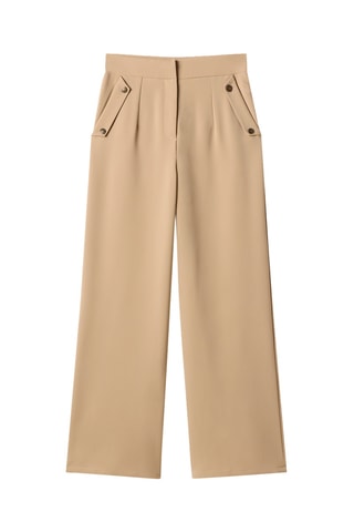 Pantaloni wide legs Lasca - Beige