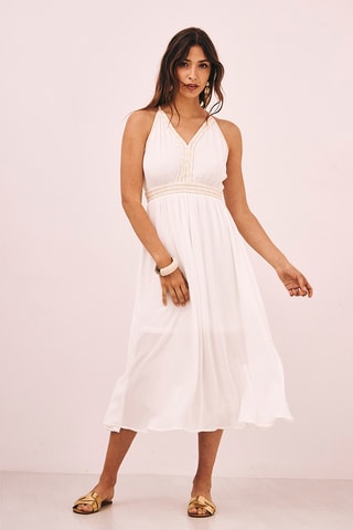 Robe patineuse Baku - Blanc