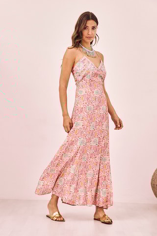 Robe longue Somia - Fuchsia