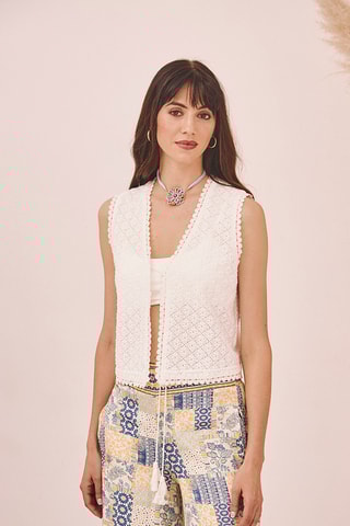 Gilet sans manches Rimba - Blanc