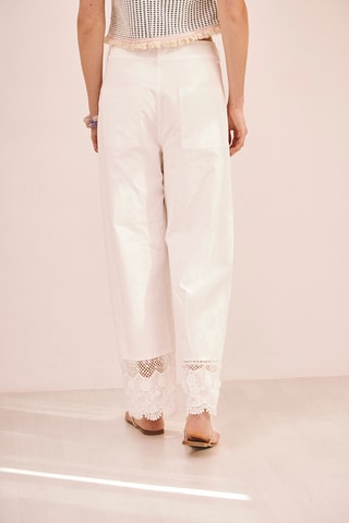 Pantaloni straight Beida - Bianco
