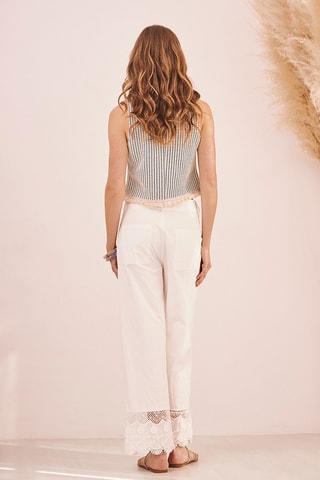 Pantaloni straight Beida - Bianco