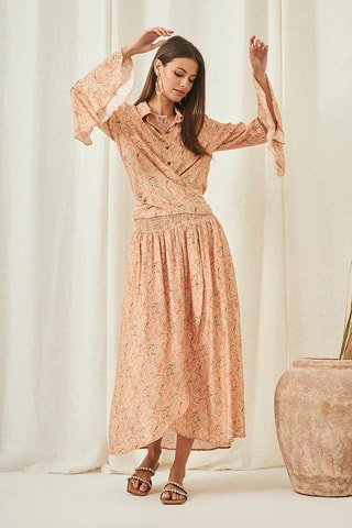 Chemisier Saya - Orange clair