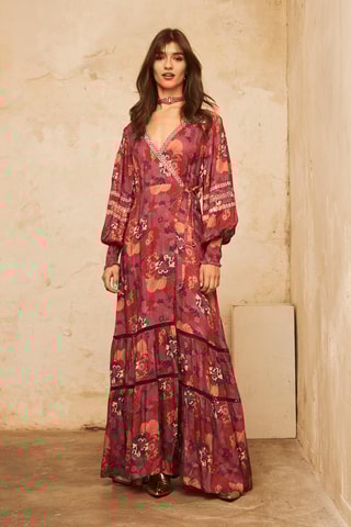 Robe portefeuille Maui - Rouge