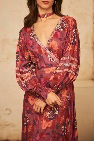 Robe portefeuille Maui - Rouge