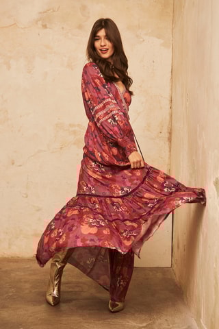 Robe portefeuille Maui - Rouge