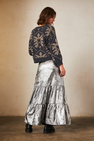 Jupe longue Atzi - Argenté