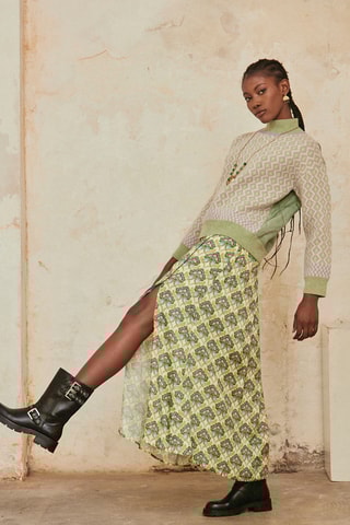 Jupe longue Hema - Vert