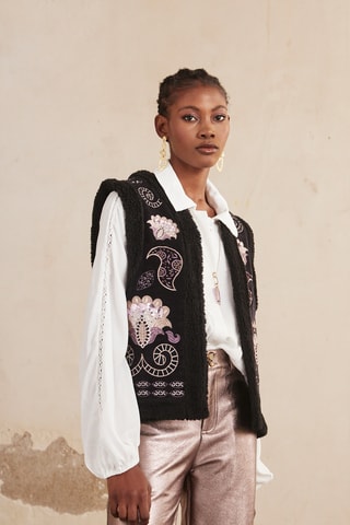 Gilet sans manches Sitara - Noir