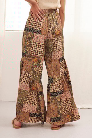 Pantalon palazzo Anne - Beige