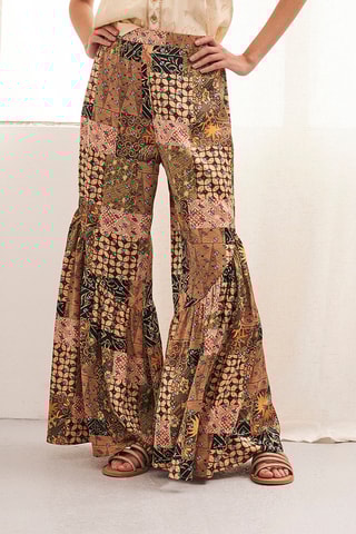 Pantalon palazzo Anne - Beige