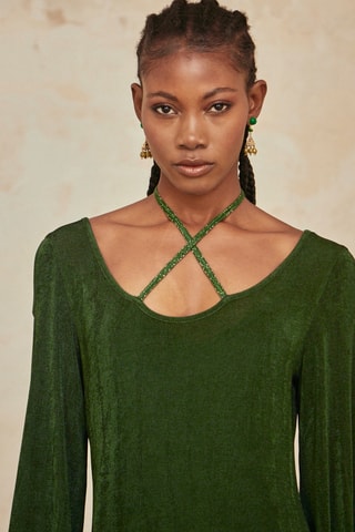 Robe longue Eris - Vert