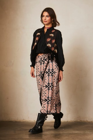 Jupe midi Radha - Noir