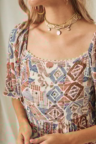 Robe longue Serapi - Bleu