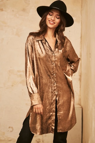 Tunique Ayael - Doré rose