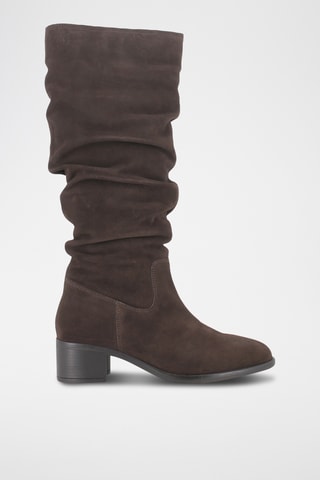 Bottes en nubuck - Marron