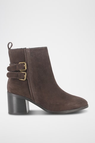 Bottines en nubuck - Marron
