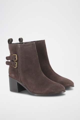 Bottines en nubuck - Marron