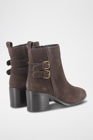 Bottines en nubuck - Marron