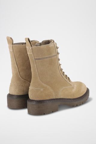 Bottines en nubuck - Beige