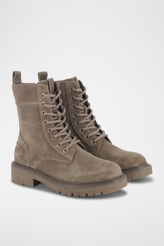Bottines en nubuck - Kaki